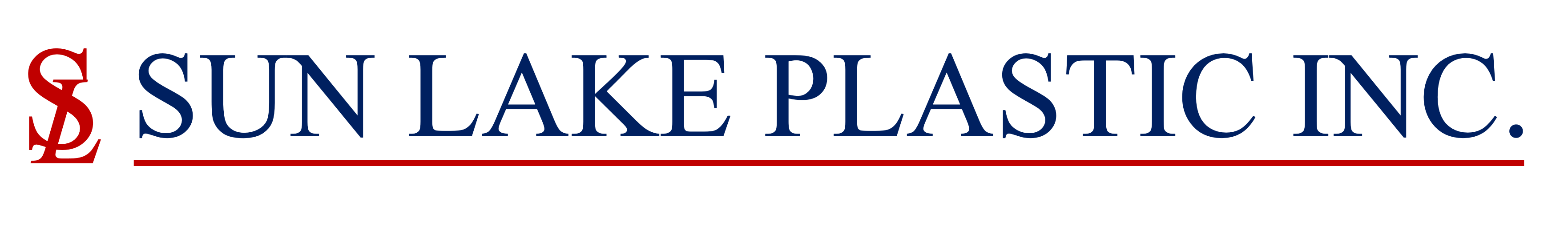 Logo for Sun Lake Plastic Inc.